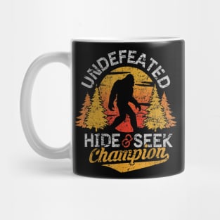 Bigfoot T shirt Undefeated Hide Seek Sasquatch Yeti Gift T shirt Mug